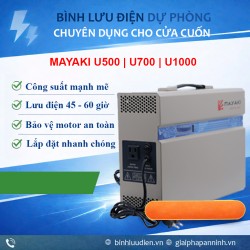 Bộ lưu điện cửa cuốn MAYAKI U1000 Titanium tải Motor 1000Kg