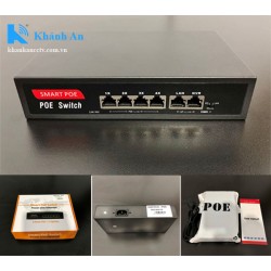 Smart switch POE 4 cổng + 2 Uplink SW4K-POE dành cho camera IP